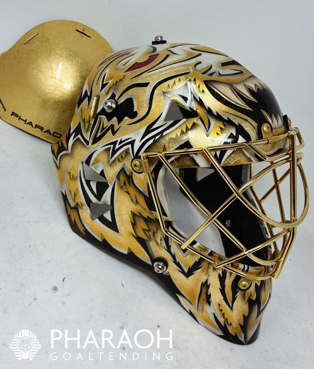 24k Gold Leaf Lion Anubis